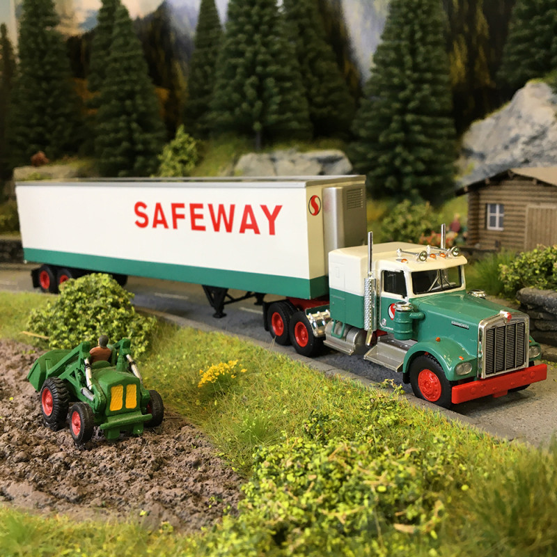 Semi-remorque frigorifique, Kenworth W900, Safeway, 1977 - BREKINA 86259 - HO 1/87
