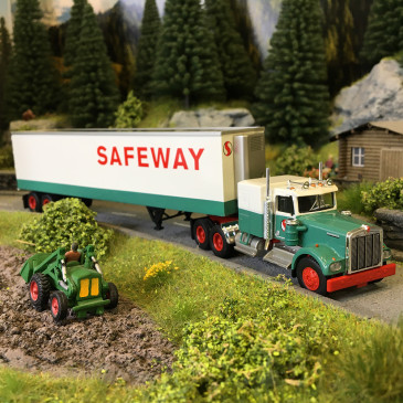 Semi-remorque frigorifique, Kenworth W900, Safeway, 1977 - BREKINA 86259 - HO 1/87