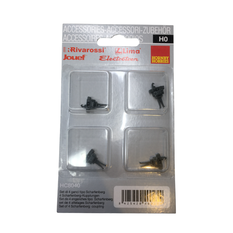Jeu de 4 raccords Scharfenberg - RIVAROSSI HC8040 -  HO 1/87