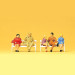 Personnes assises - PREISER 14101 - HO 1/87
