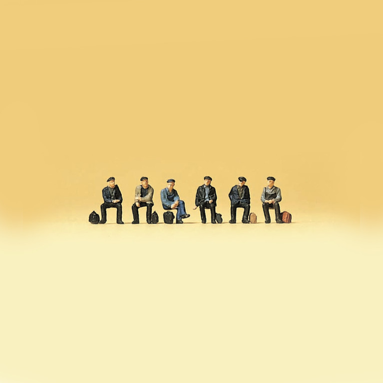 Ouvriers d'usine et dockers assis - PREISER 79125 - N 1/160