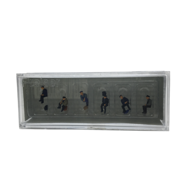 Ouvriers d'usine et dockers assis - PREISER 79125 - N 1/160
