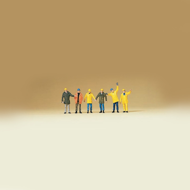 Ouvriers en combinaison de protection - PREISER 88537 - N 1/160