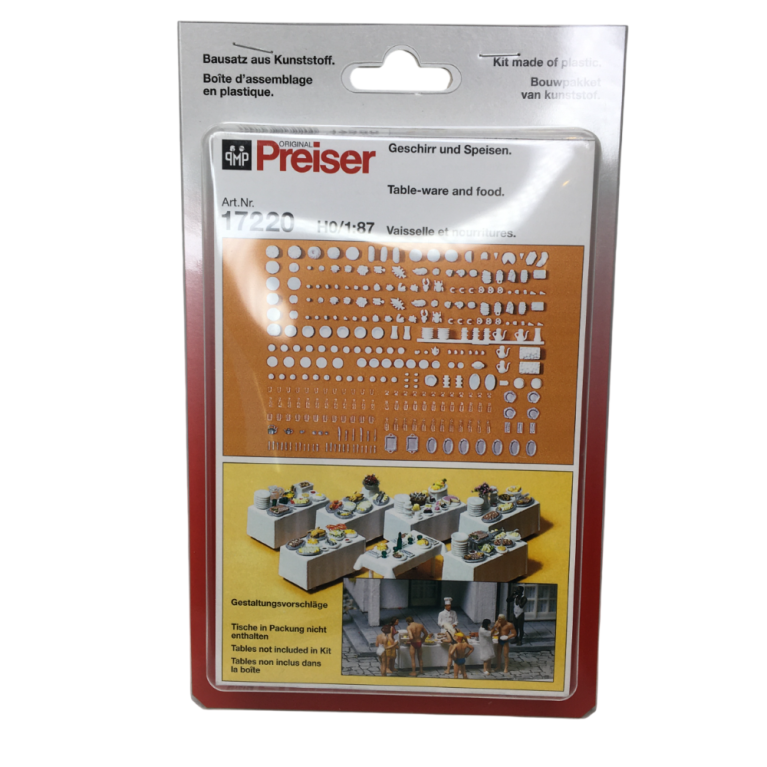 Vaisselle, nourriture - PREISER 17220 - HO 1/87