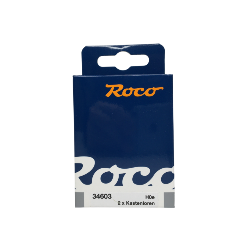 2 wagonnets de mine  -HOe-1/87-ROCO 34603