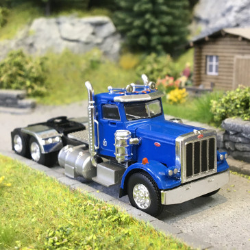 Tracteur, Peterbilt 359, bleu, 1973 - BREKINA 85720 - HO 1/87