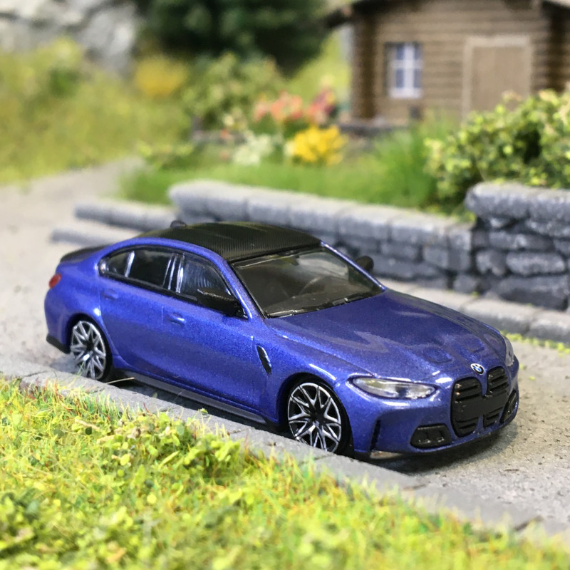 BMW M3(G80), bleu, 2020 - Minichamps 870023201 - 1/87