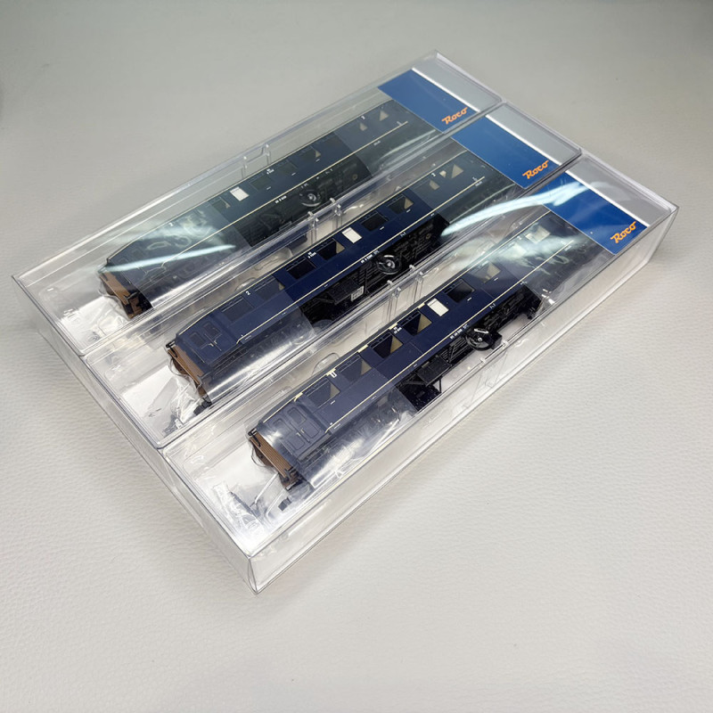 3 voitures voyageurs de type A, AB et B, "Blokkendoos", NS - ROCO 6200054