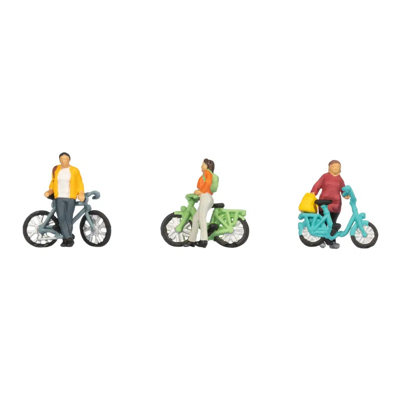 Lot 3 Figurines Cyclistes Anciennes Métal Pelforth Sauvage