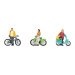 Cyclistes - NOCH 15896 - HO 1/87