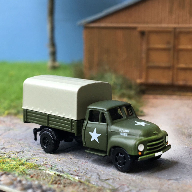 Opel Blitz, camion bâché, US Army, 1952 - LEMKE/MINIS LC3231 - N 1/160