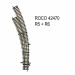 Rail aiguillage courbe R5 et R6 30 degrés code 83 -HO-1/87-ROCO 42470