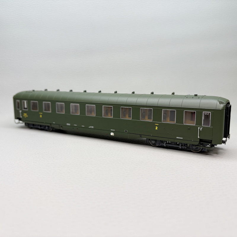 Voiture voyageurs type B10 myfi, 2CL, "ex type 39 allemande", SNCF - BRAWA 51124