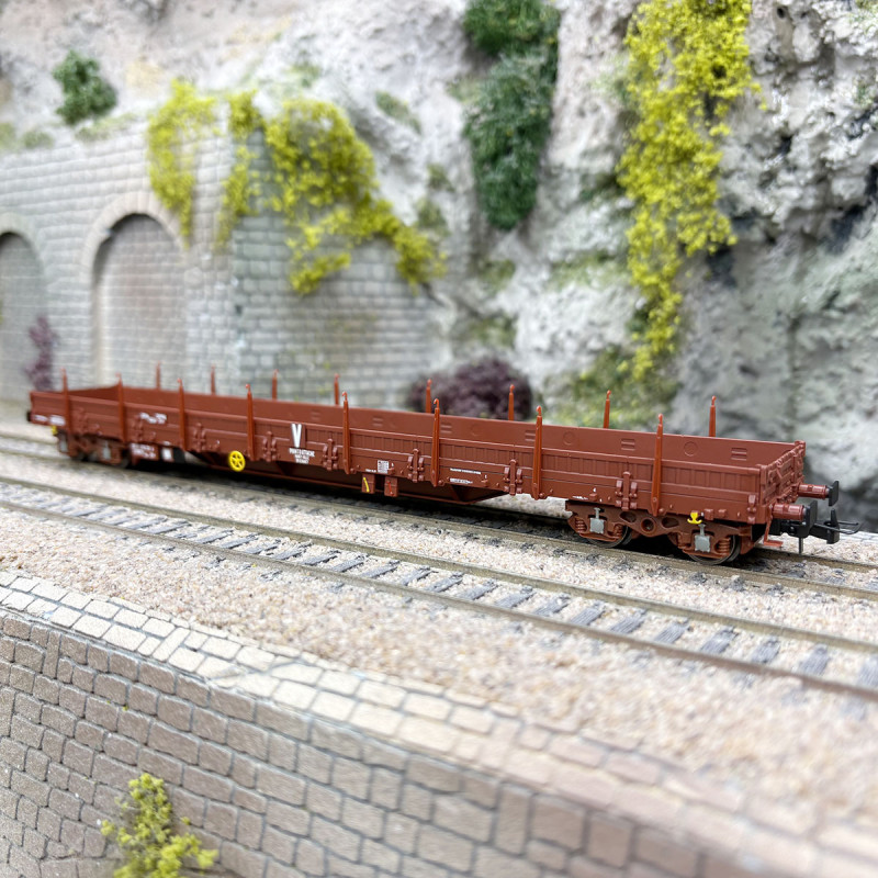 Wagon plat à ridelles et à ranchers pivotantes type Uas, "ex-Res", SNCF, Ep. VI - JOUEF HJ6309 - HO 1/87
