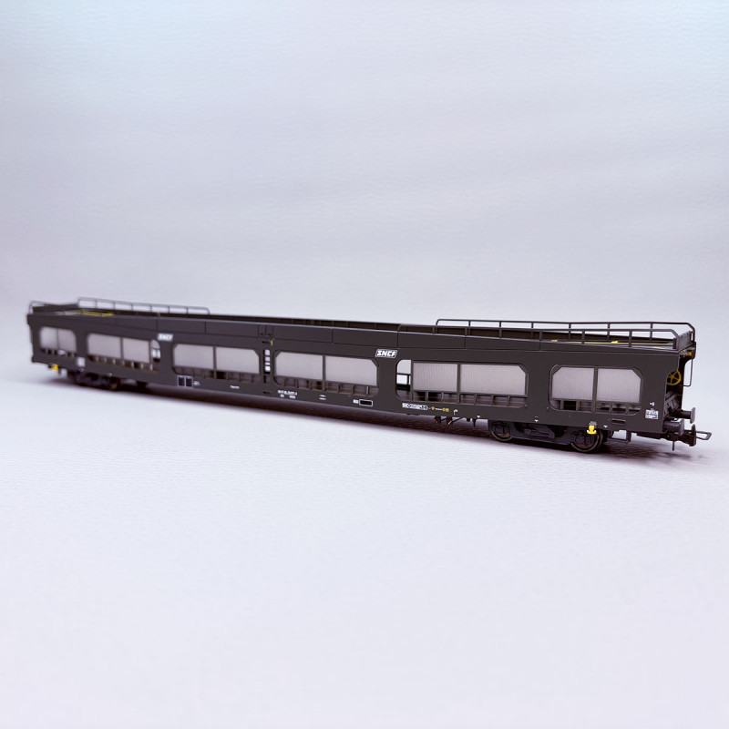 Wagon porte autos DD DEV66, logo Encadré blanc, SNCF - JOUEF HJ4209