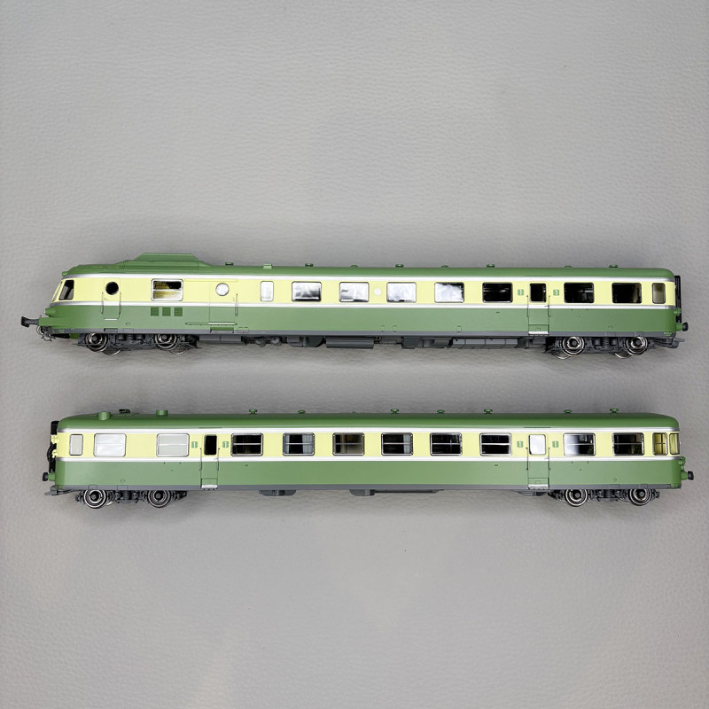 REE MB-259 - Automotrice RGP1, X 2728 + XR 7778, Vert, Noisy-Le-Sec, SNCF