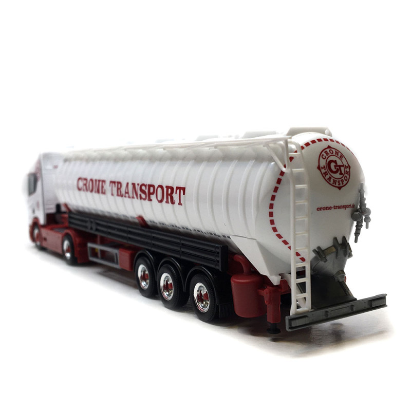 Camion semi-remorque à vide, Scania CR 20 HD, Crone Trade and transport - HERPA 319904 - HO 1/87