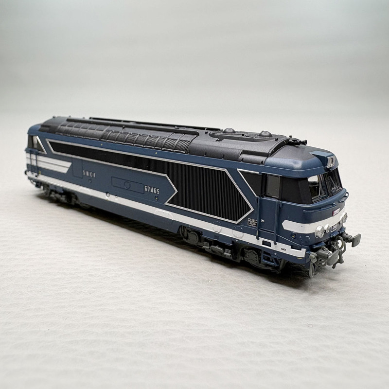 Locomotive diesel, BB 67465, à plaques, Caen, SNCF - REE NW-334S