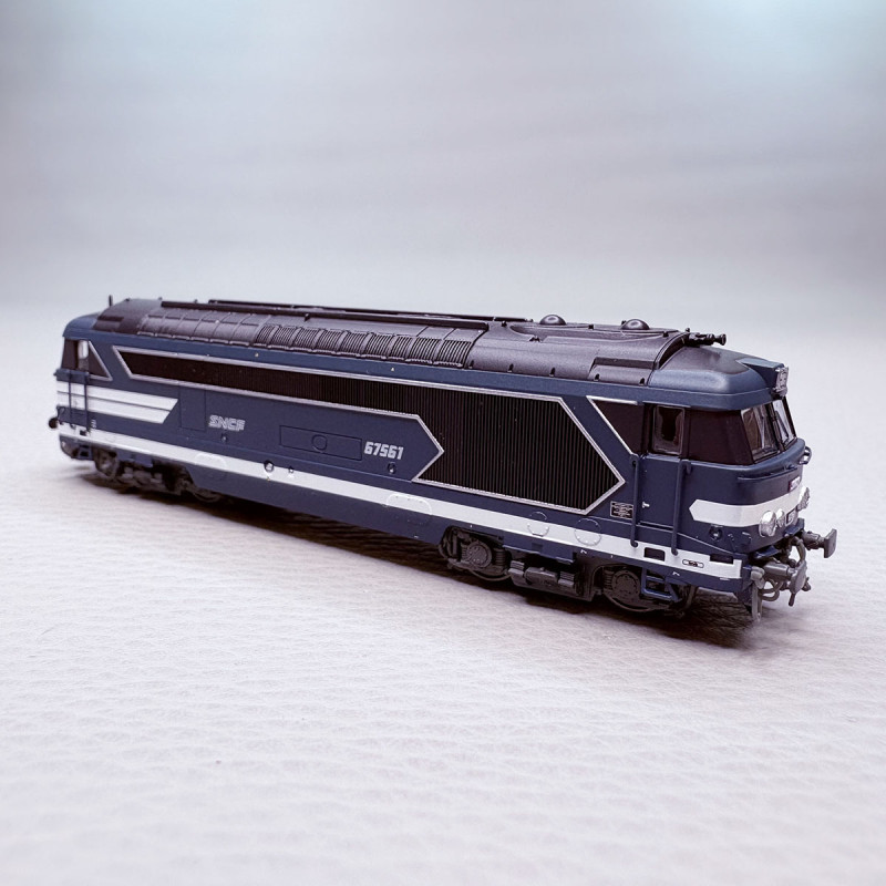 Locomotive diesel, BB 67561, Logo Nouille, Marseille - REE NW-335S