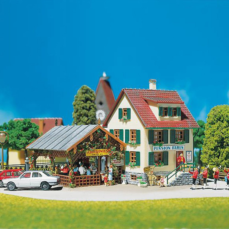 Auberge de village  maquette à monter-HO-1/87-FALLER 130269