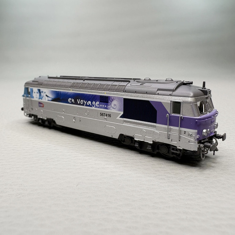 Locomotive diesel, BB 67416, Livrée "En Voyage", Nevers, SNCF - REE NW-337
