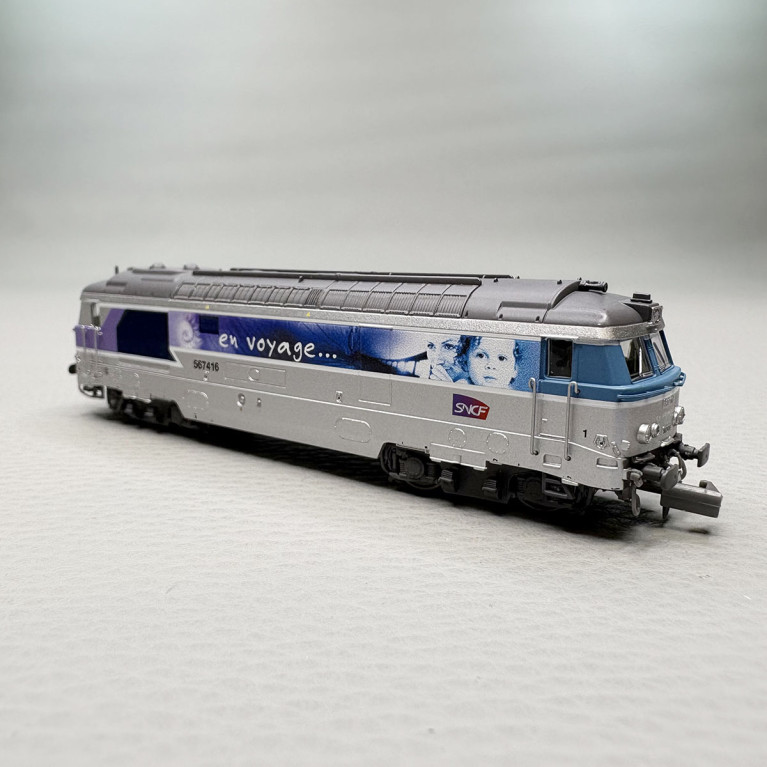 Locomotive diesel, BB 67416, Livrée "En Voyage", Nevers, SNCF - REE NW-337