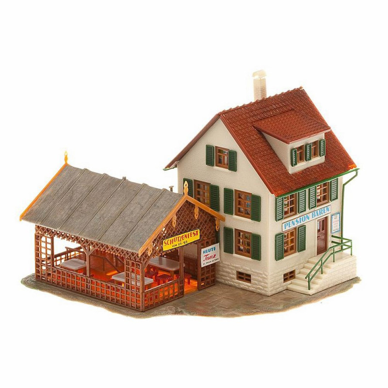 Maquette Faller 1/87 – Hôtel Restaurant Terminus – Réf. 1120 – À Assembler Et Peindre – NEUF