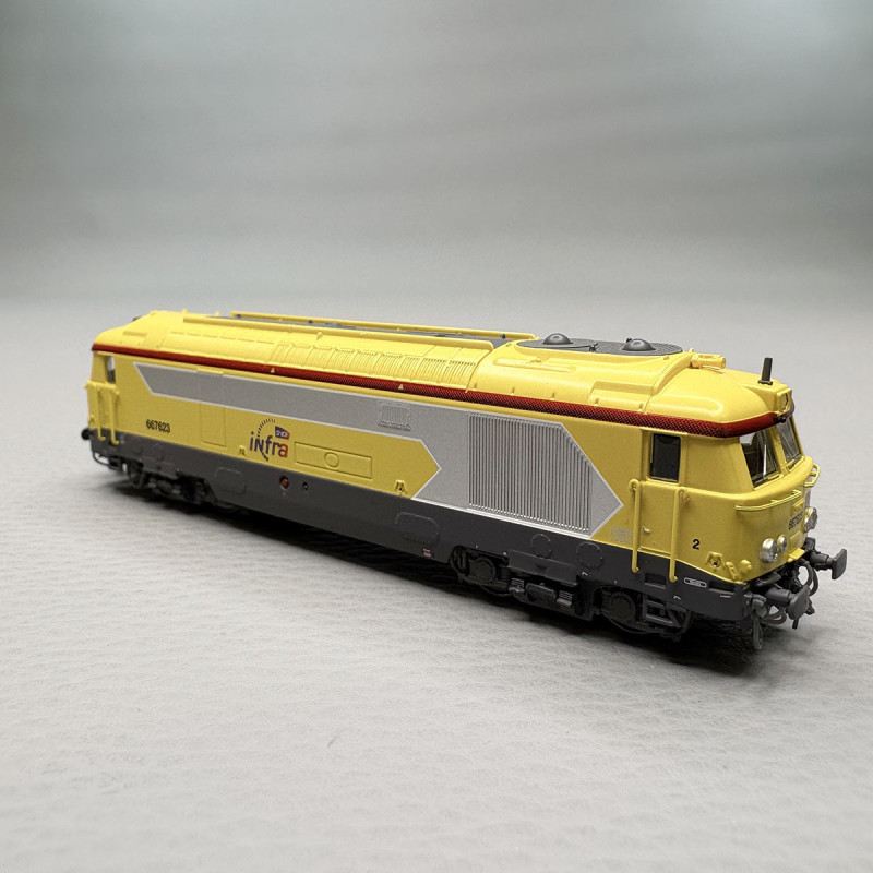 Locomotive diesel, BB 67623, Livrée "INFRA", Nevers, SNCF - REE NW-339S