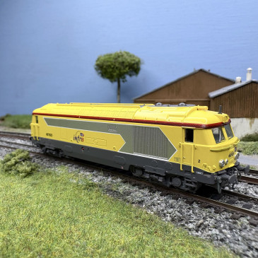 Locomotive diesel, BB 67623, Livrée "INFRA", Nevers, SNCF, Ep. VI - REE NW-339 - N 1/160