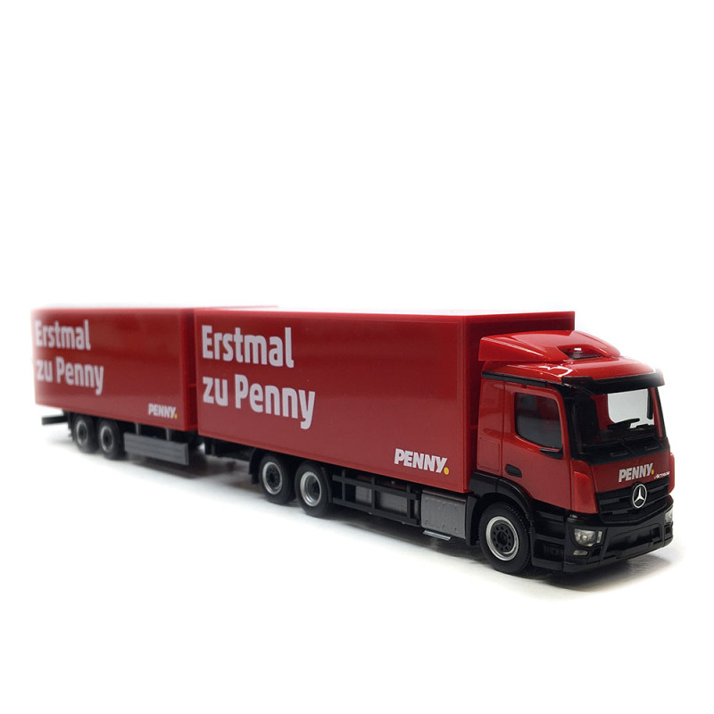 Camion semi-remorque frigorifique, Mercedes-benz, Classicspace, Penny - HERPA 320269 - HO 1/87