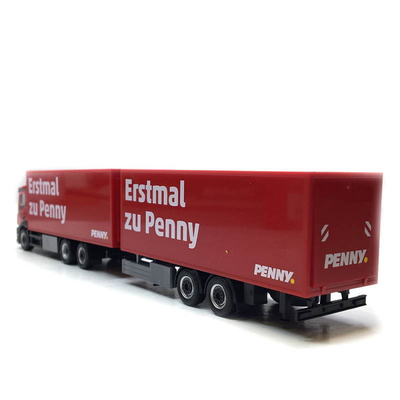 Camion semi-remorque frigorifique, Mercedes-benz, Classicspace, Penny - HERPA 320269 - HO 1/87