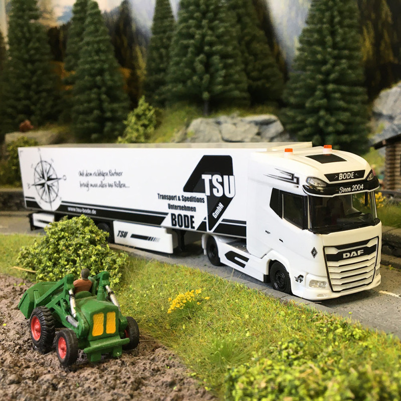 Camion semi-remorque frigorifique, DAF XG+, TSU Bode - HERPA 319959 ...