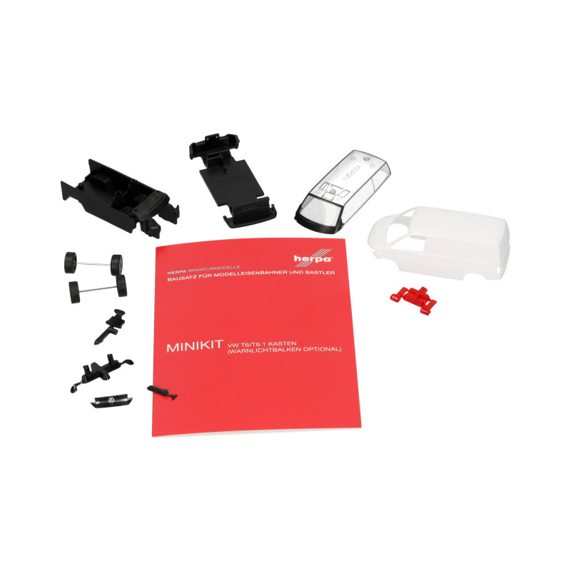 MiniKit: Volkswagen, T6.1 transporteur, blanc - Herpa 014267 - HO 1/87