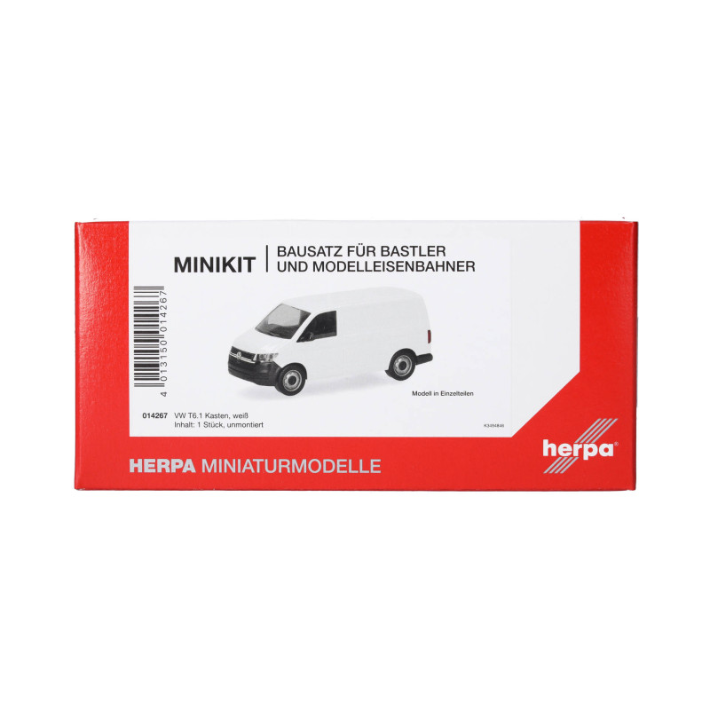 MiniKit: Volkswagen, T6.1 transporteur, blanc - Herpa 014267 - HO 1/87