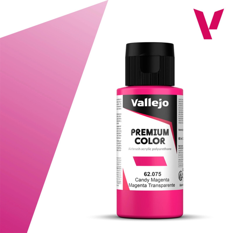 Magenta Transparent - 60ml Candy Premium Color - VALLEJO 62.075
