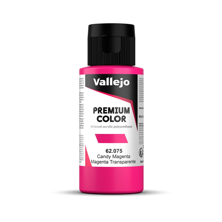 Magenta Transparent - 60ml Candy Premium Color - VALLEJO 62.075