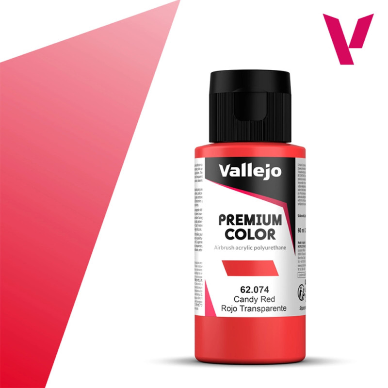 Rouge Transparent - 60ml Candy Premium Color - VALLEJO 62.074