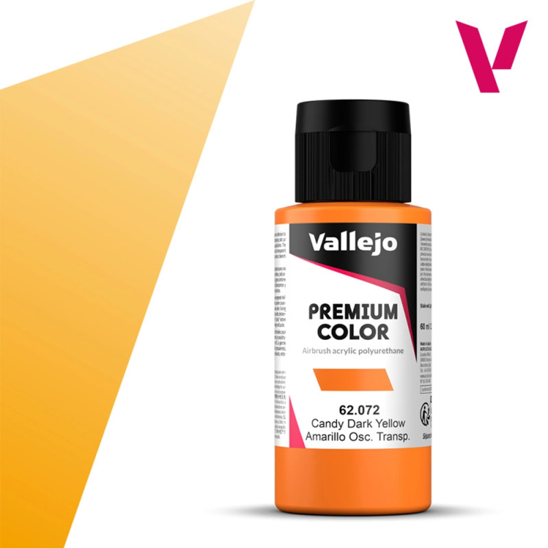 Jaune Foncé Transparent - 60ml Candy Premium Color - VALLEJO 62.072