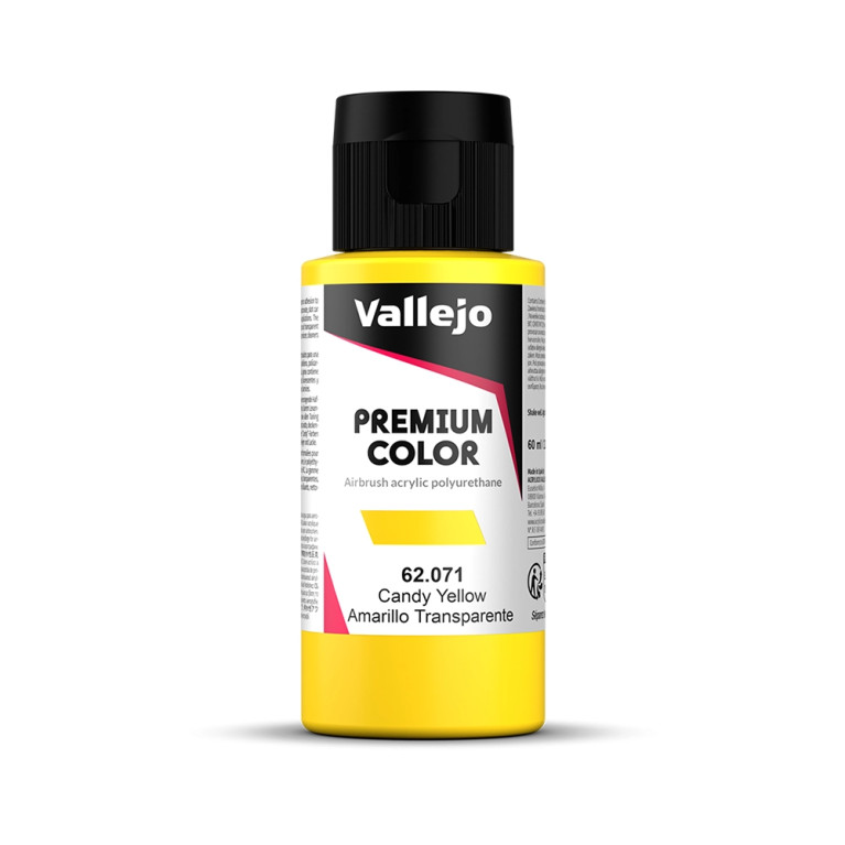 Jaune Transparent - 60ml Candy Premium Color - VALLEJO 62.071