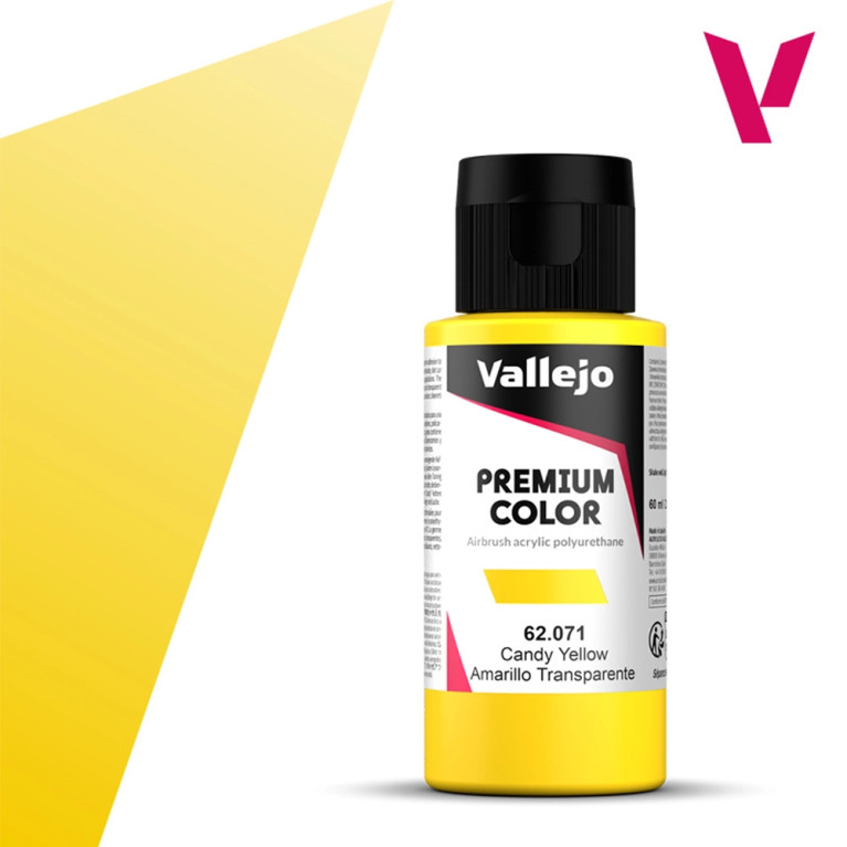 Jaune Transparent - 60ml Candy Premium Color - VALLEJO 62.071