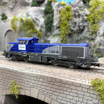 Locomotive diesel Vossloh DE 18, 007-6, Europorte, Ep. VI - JOUEF HJ2471 - HO 1/87