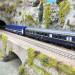 Train Auto-Couchettes, 2 voitures WR ex-CIWL, WL T2 et porte autos DD, SNCF/SNCB, Ep. IV et V - JOUEF HJ4207 - HO 1/87