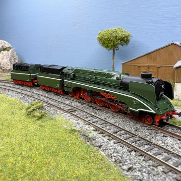 Locomotive à vapeur BR 02 0201-0, double tender, DR, Ep. V - ARNOLD HN2665 - N 1/160