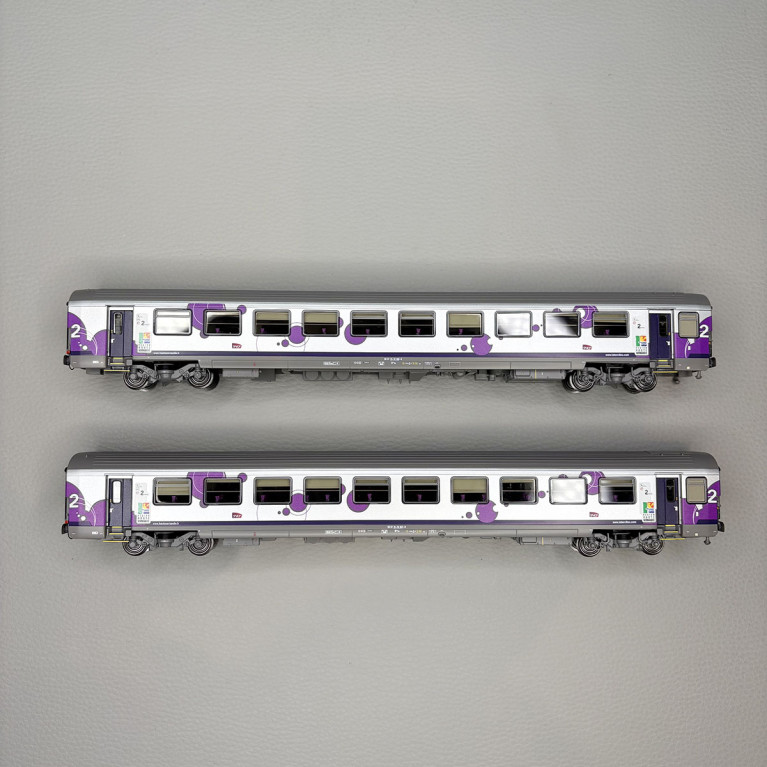 Lsmodels 41212 - 2 voitures, Vtu réversible, B11tu, 2CL, Région Haute Normandie, SNCF