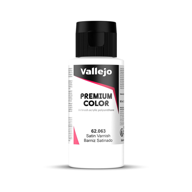 Vernis Satiné - 60ml Auxiliaire Premium Color - VALLEJO 62.063