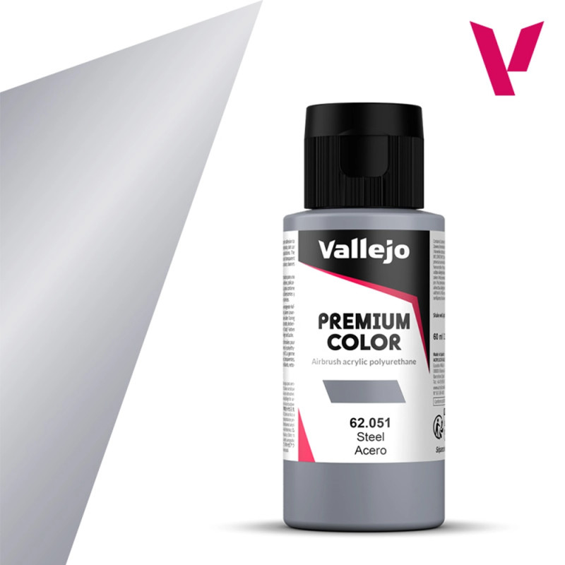 Acier Métallisé - 60ml Metallic Premium Color - VALLEJO 62.051