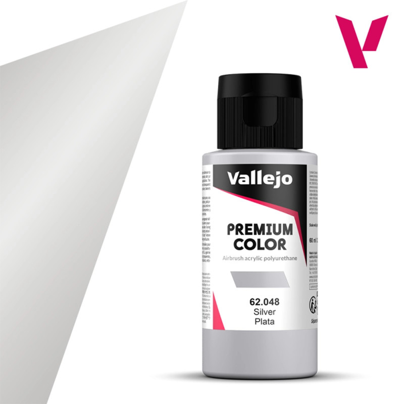 Argent - 60ml Metallic Premium Color - VALLEJO 62.048