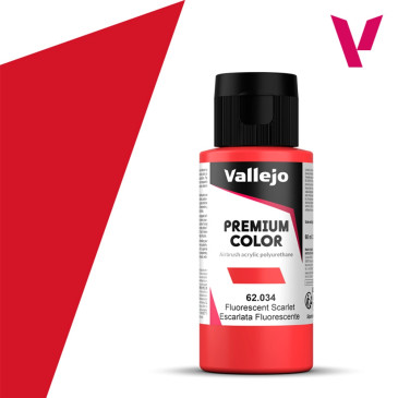 Écarlate Fluo - 60ml Fluorescent Premium Color - VALLEJO 62.034