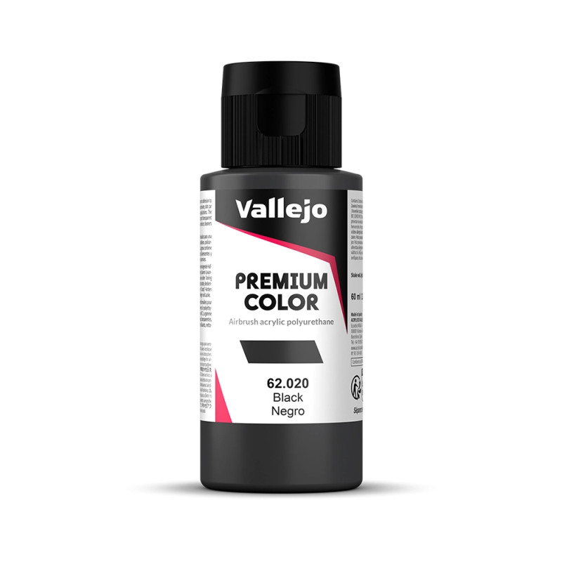 Noir - 60ml Opaque Premium Color - VALLEJO 62.020