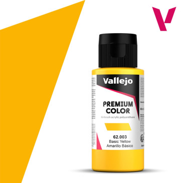 Jaune Basique - 60ml Opaque Premium Color - VALLEJO 62.003